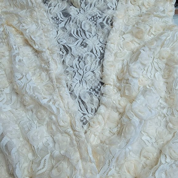 Free People Intimately Rosebud Floral 3D Bodysuit Size X-Small NWOT Wedding - Picture 14 of 16